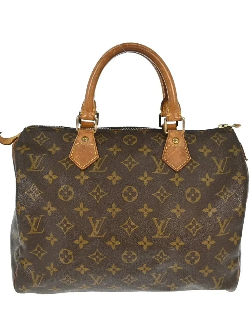 Best02 LOUIS VUITTON SPEEDY 30 HANDBAG MONOGRAM CANVAS